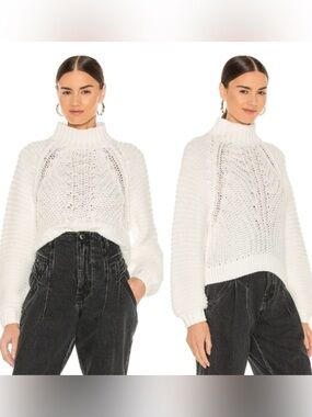 Free People Sweetheart Sweater in Ivory